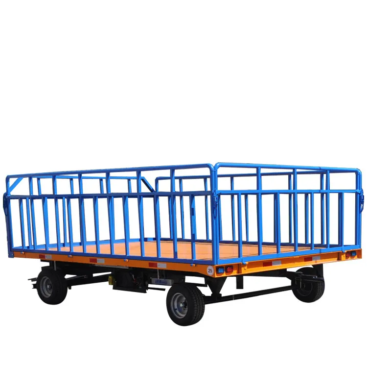 1ton 2ton 5ton Small Flatbed Turntable Trailer For Transportation