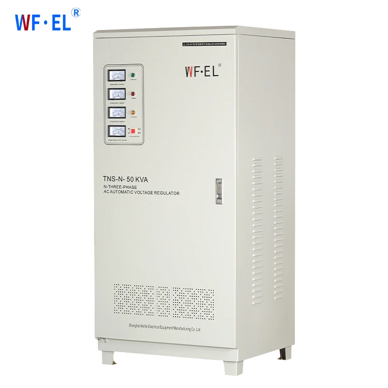 TNS 50KVA 3-Phase Servo Motor AC SVC HEYA/OEM 50-60Hz Automatic Voltage Regulator Stabilizers Competitive Price Three-Stage AVR