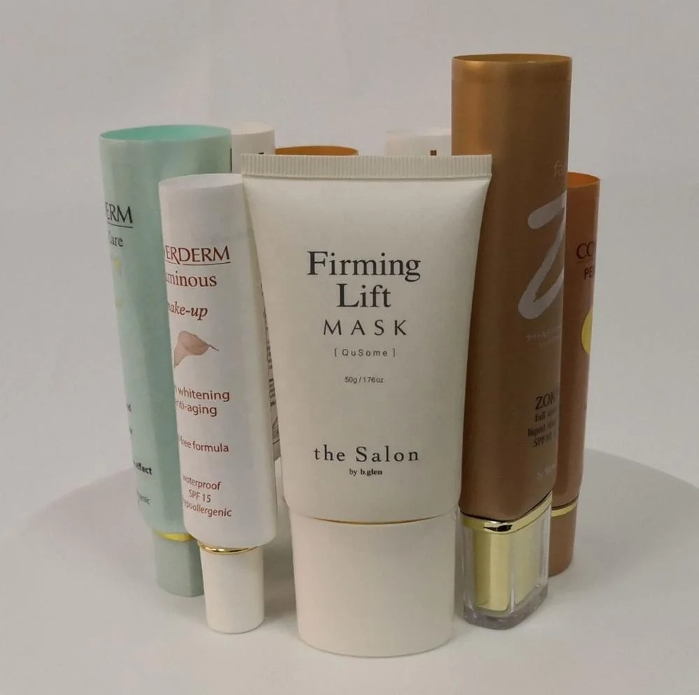 oval shape squeeze cosmetic plastic tube