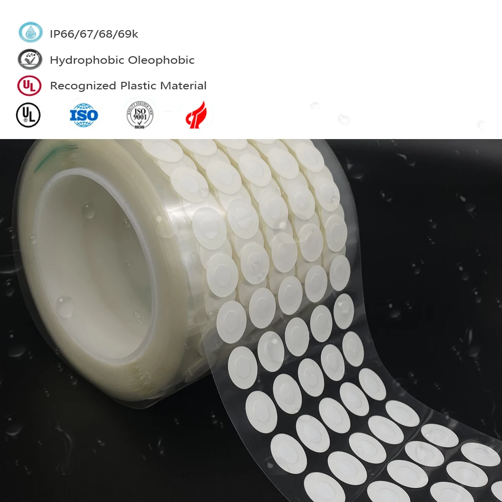 Масляный репеллент дышащая мембрана для электроники и освещения Ptfe гидрофобная