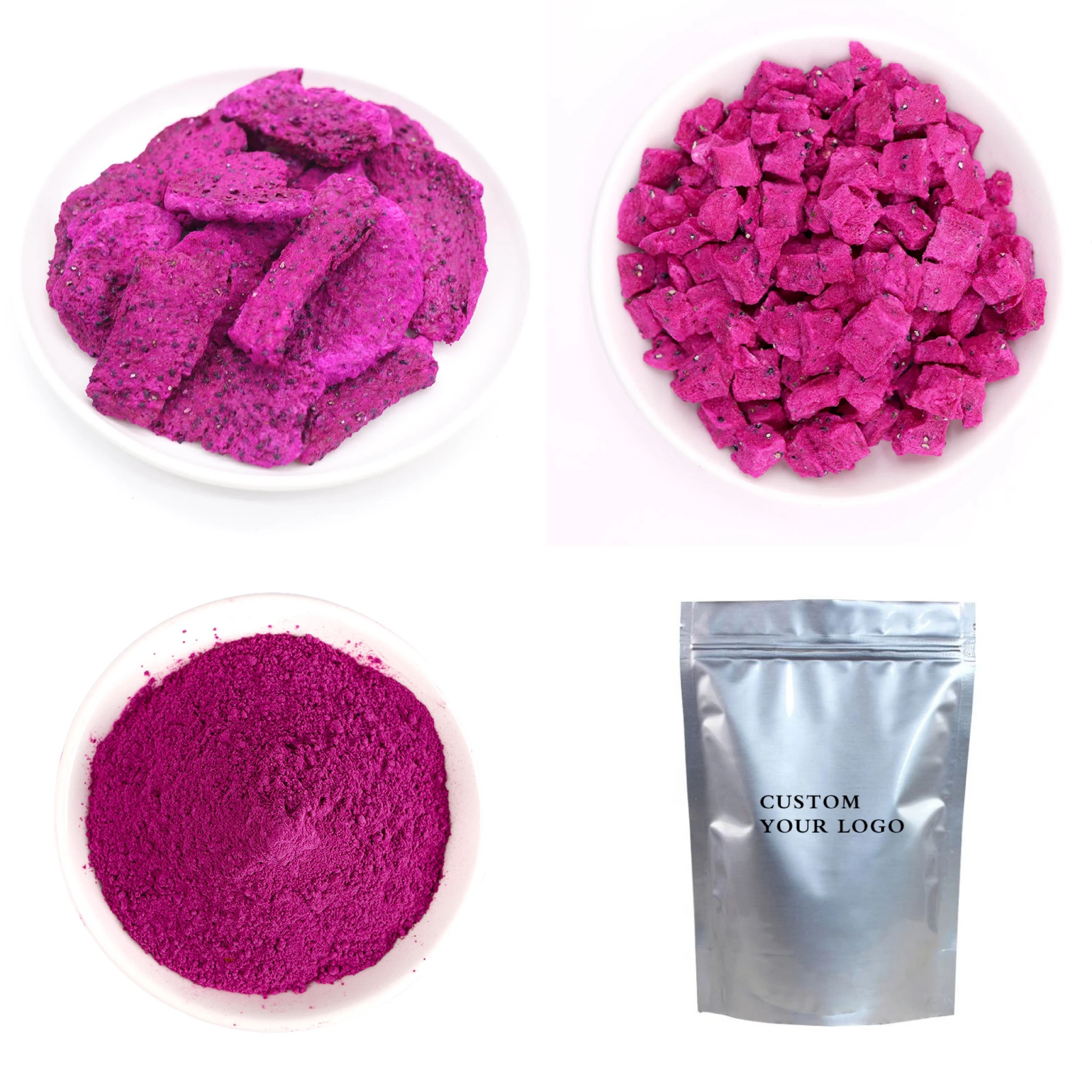 Оптовая продажа, 100% чистый красный питая, замороженный фрукт дракона