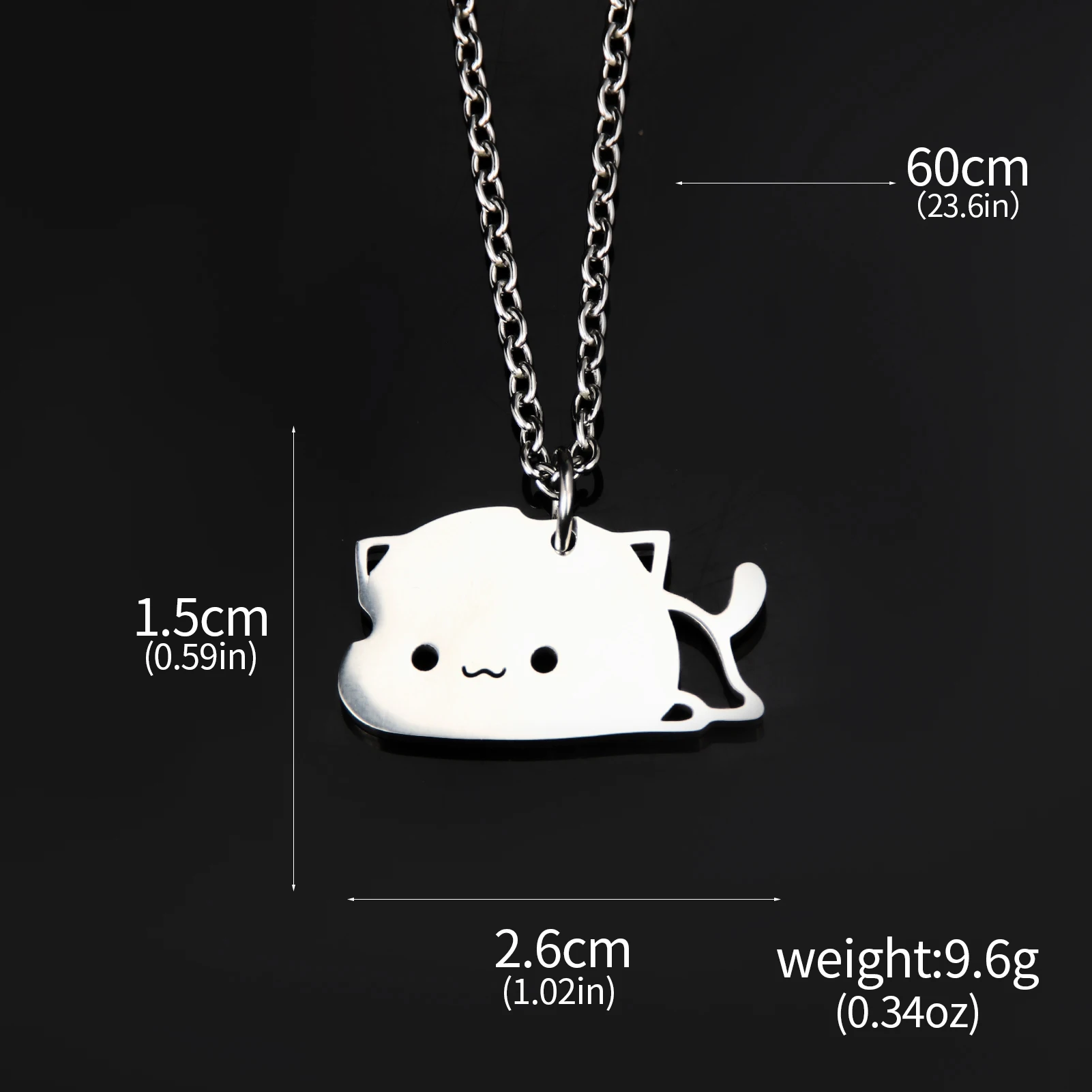 Couple Cuddle Girlfriends Cute Cartoon Men And Women Stainless Steel Pendants Gift Girls Patchwork Cat Couple Necklace
