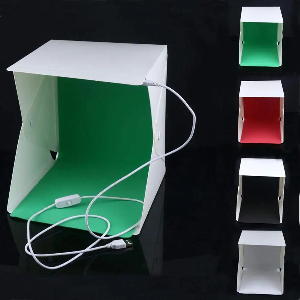 Factory direct sale Portable foldable LED mini photo studio light box Photography Studio for mobile or camera with 20/30/40cm