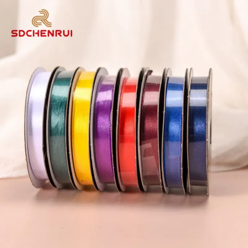 New Design  factory customized LOGO Top Sale 100% Polyester Satin Ribbon For bouquet decoration Bow