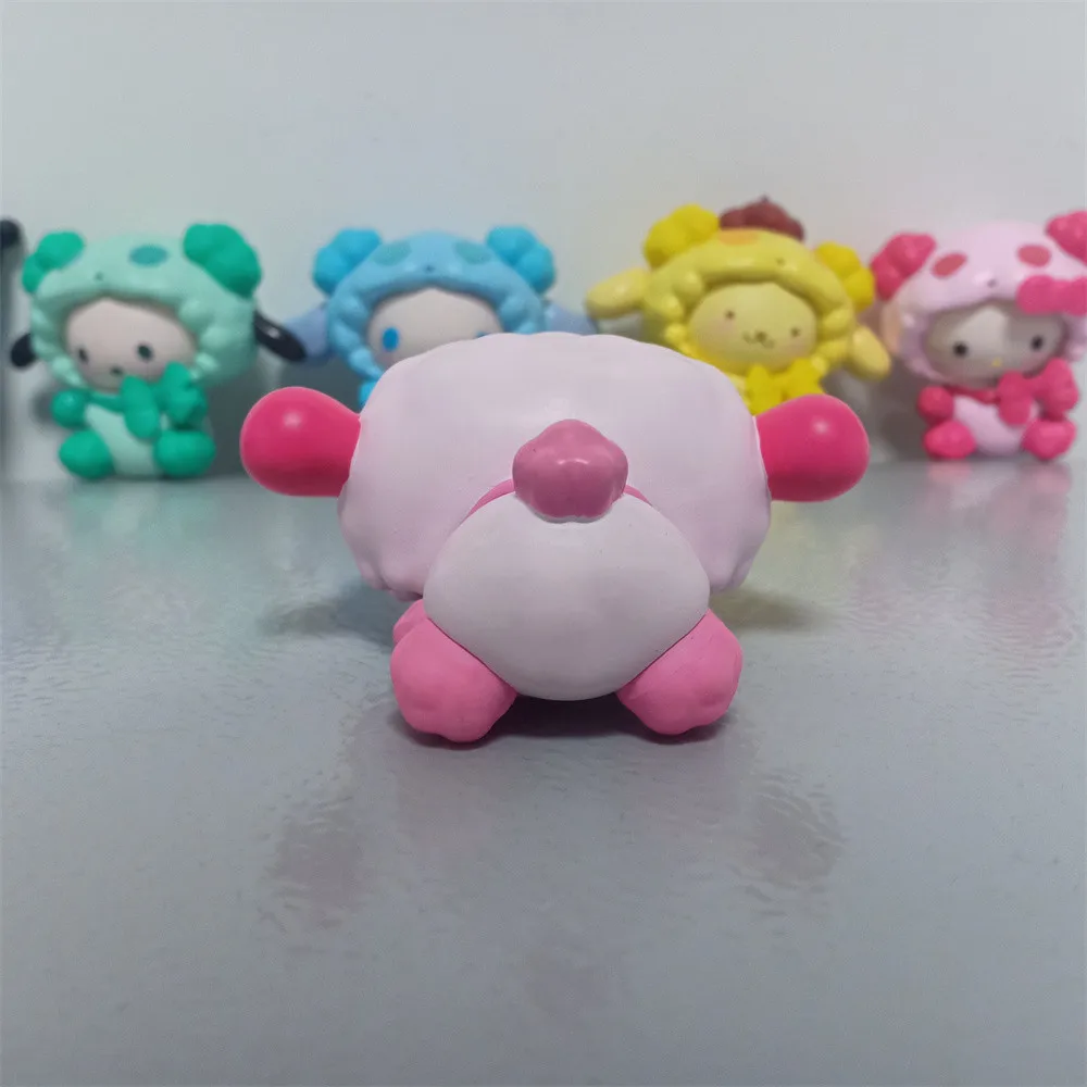 6 шт./компл. модели Melody Japanese Cute Kulomi Yugui Dog KT Cat Sheep формы Твердые кукольные украшения
