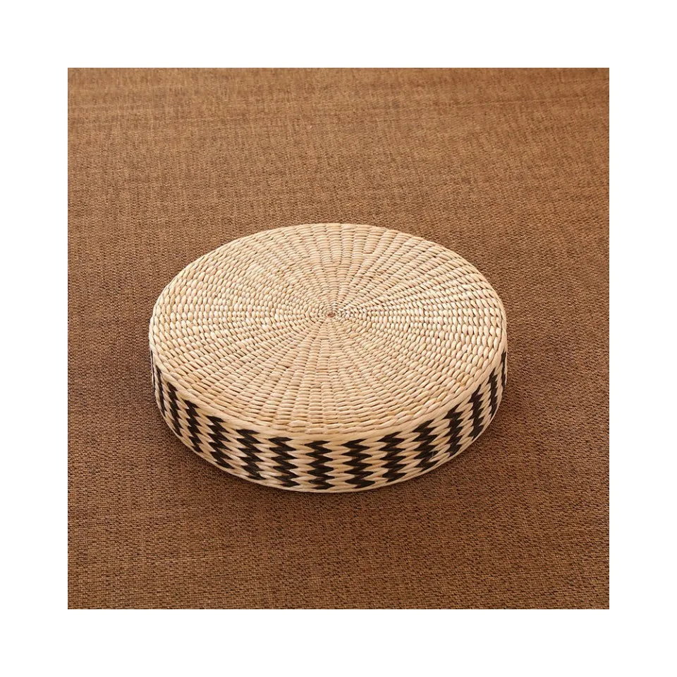 New Design Teaism Cushion Straw Woven Seat Meditation Carpets Rugs Living Room Home Farmhouse Decor