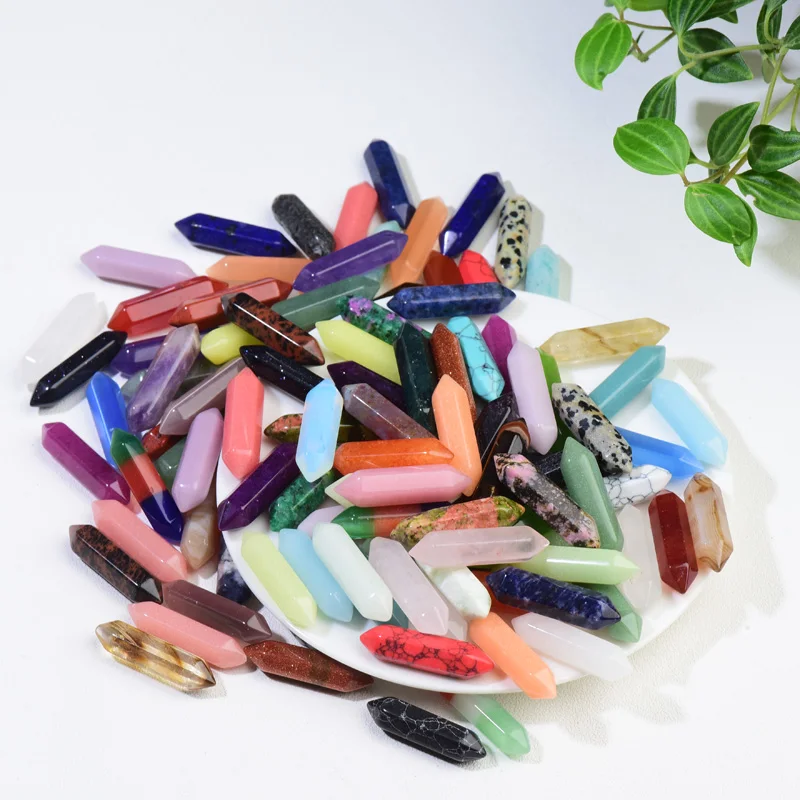 Natural stone 32mm crystals mini tower Crystals Healing Quartz point For Gift