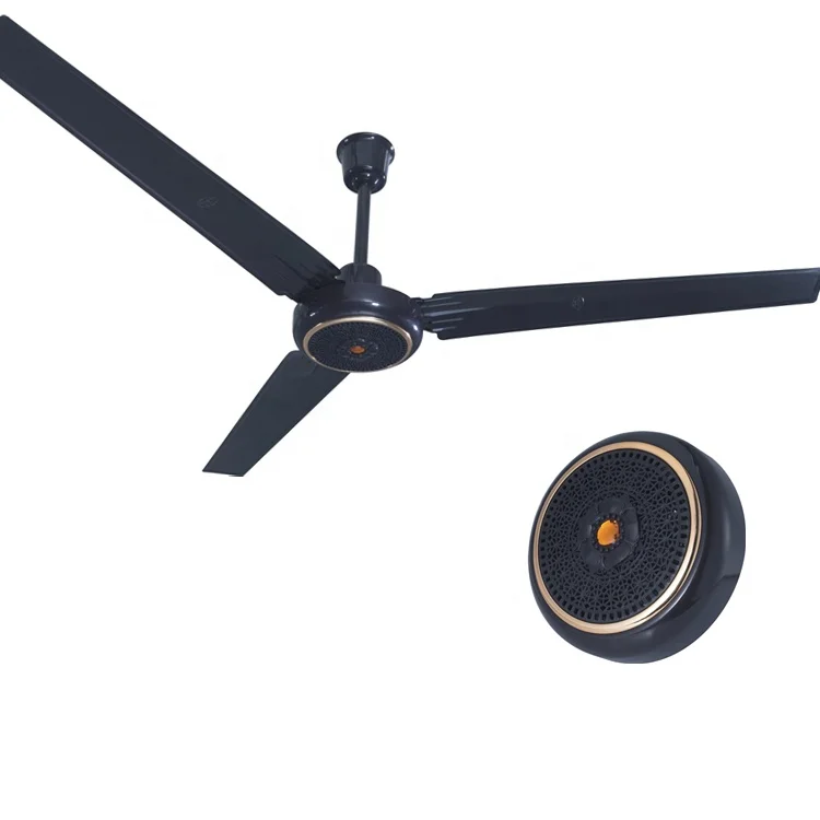 Africa Market Economic Model Electric Supply Industrial 1400 mm 56 inch Air Cooler Black Ceiling Fan with 3 Iron Conjoined Blade
