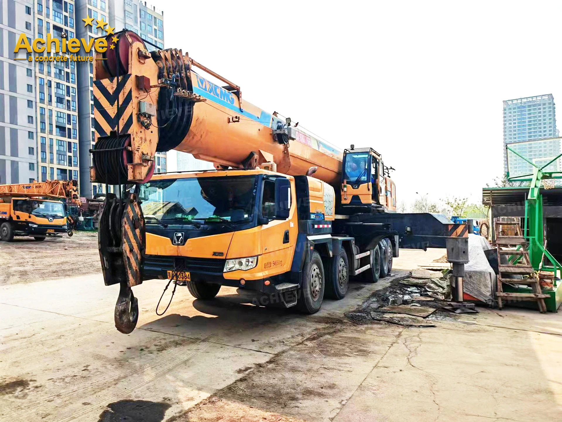 Achieve 2018 Heavy-Duty Truck Crane QY100K QY100K-II QY130K QY130K6C XCT80 Mobile Crane Chinese Brand ACHIEVE Used Truck Cranes