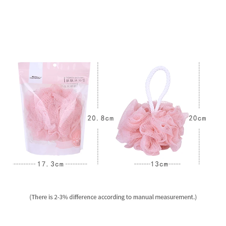 Lameila Custom logo new coming bathing tools products high quality colorful shower mesh bath ball C171