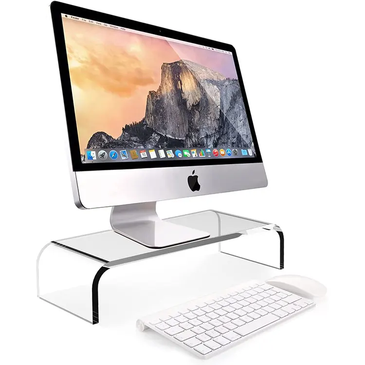 Acrylic Custom High Quality Clear Laptop U-Table For Office Table