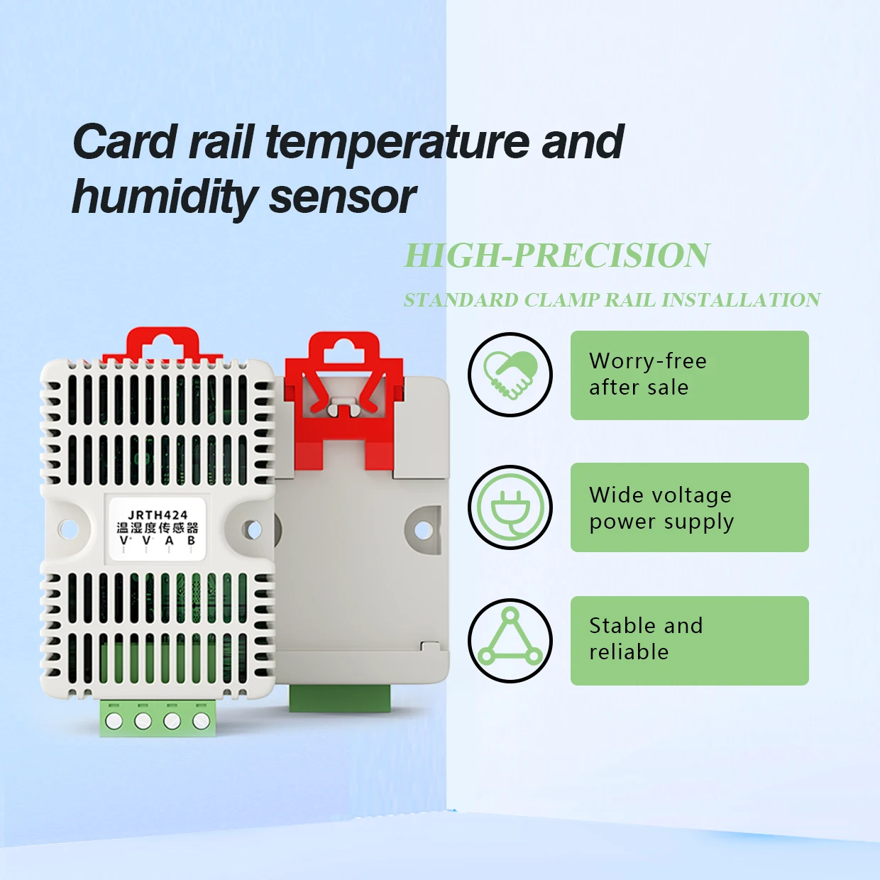 Modbus Temperature Humidity Sensor Customizable Indoor Industrial Electrical Cabinet Temperature Controller Transmitter OEM