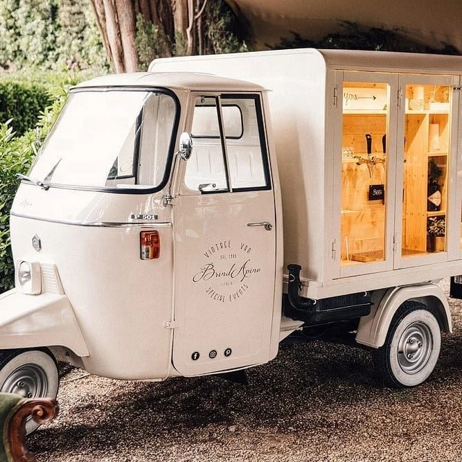 Фургон для продажи Piaggio Ape City, Европейский туктук просекко, мобильный пивной бар