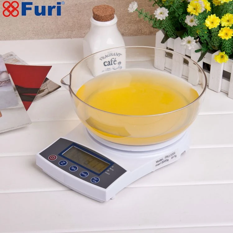 0.1g 1Kg 2lb Digital Kitchen Scale Electronic Cooking Baking Flour Fruit Water Weight Scale with Bowl Back-Lit LCD Display