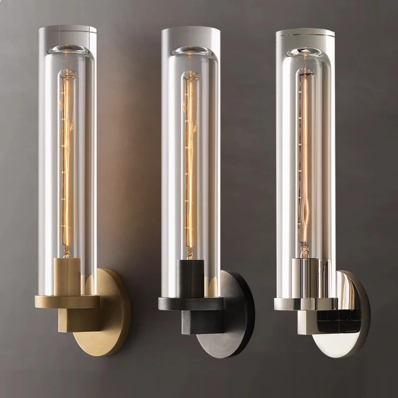 Creative E26 Decoration Indoor LED Wall Light Small Crystal Black Wall Lamp For Kitchen Study Room