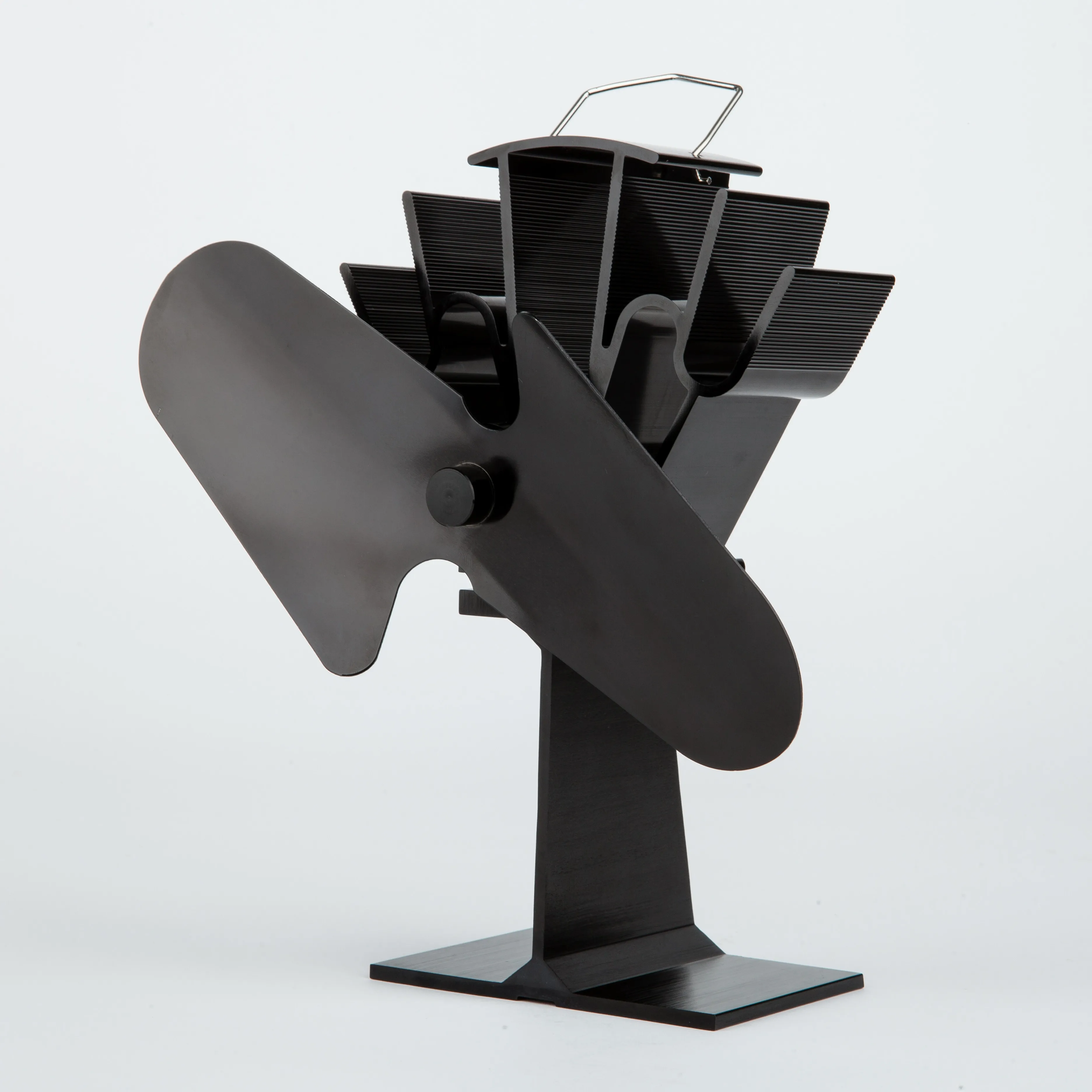 Indoor Home Heater Gas Burning Stove Heat Powered Exhaust Stove Top Fan 2 Blades Silent Ecofan Wood Fireplace Parts