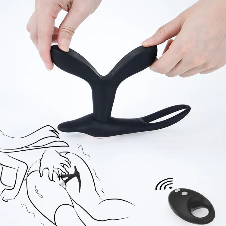 Strong 10 Speed  Remote Control Stimulator Prostata Silicone  Prostate Massager For woman Man