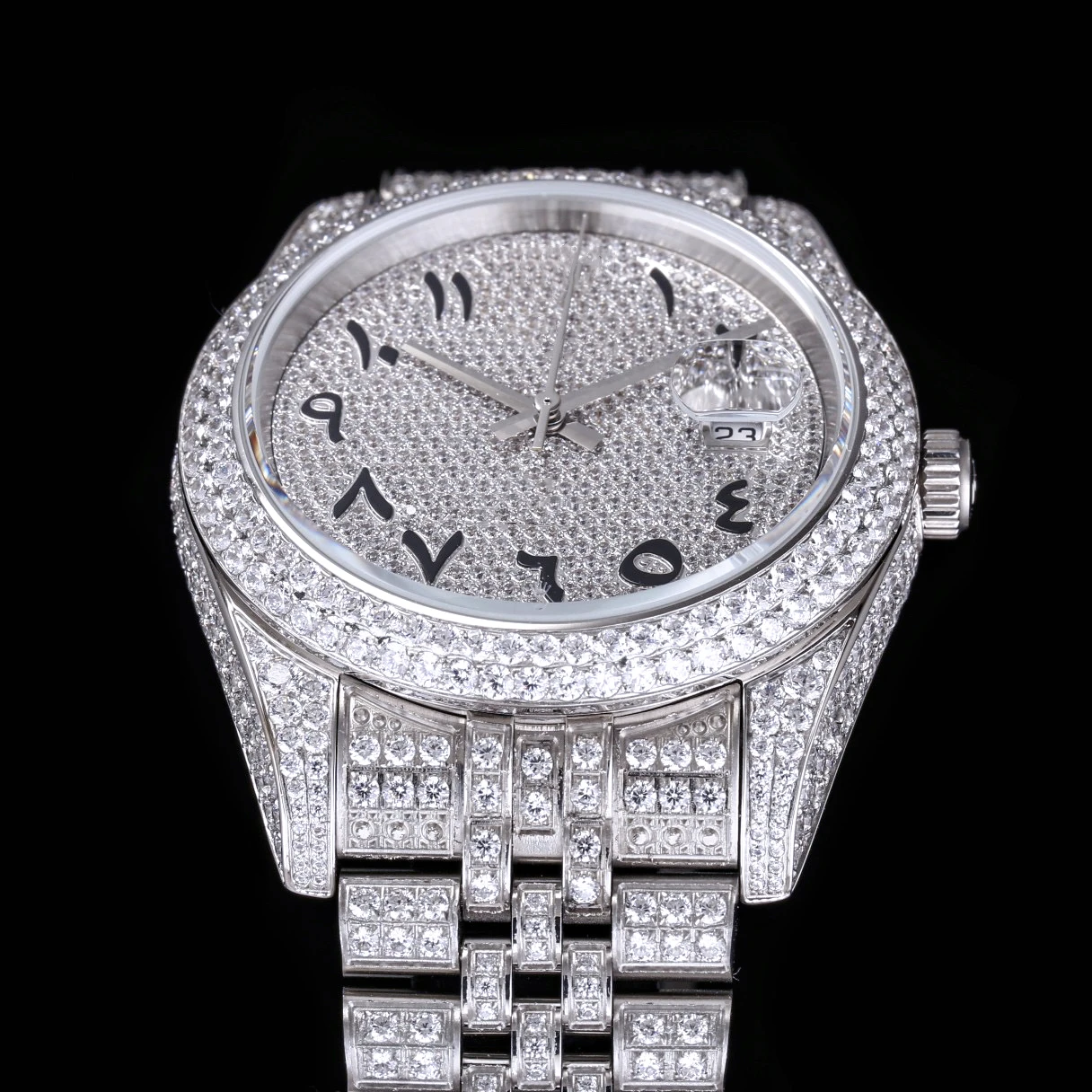 diamond ice out Luxury Men Watch Automatic Mechanical Watches Stainless Steel Watch