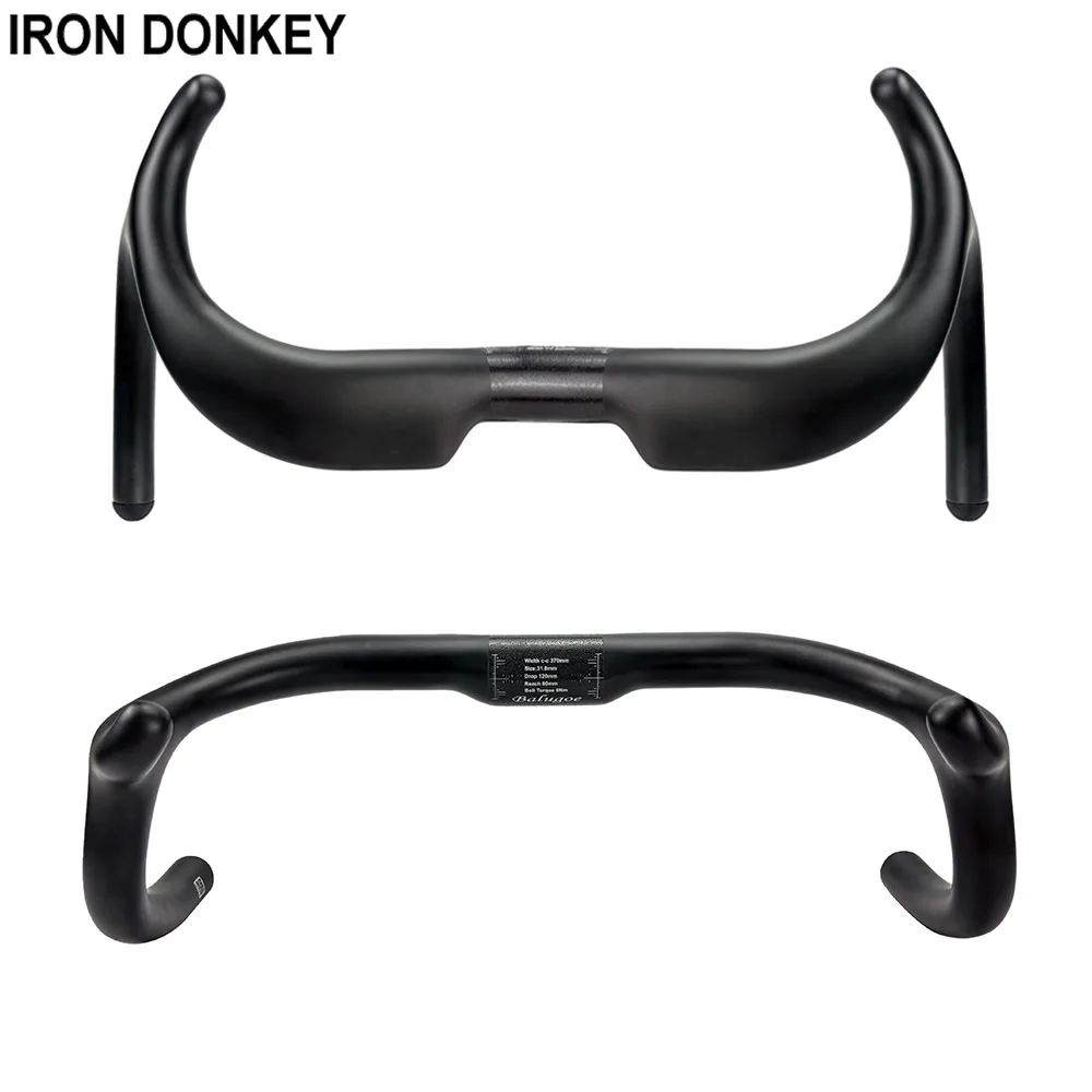 Iron Donkey Professional Competition All Carbon Fiber Track Driver Handle Highway Bicycle Handle 330 350 370 390MM