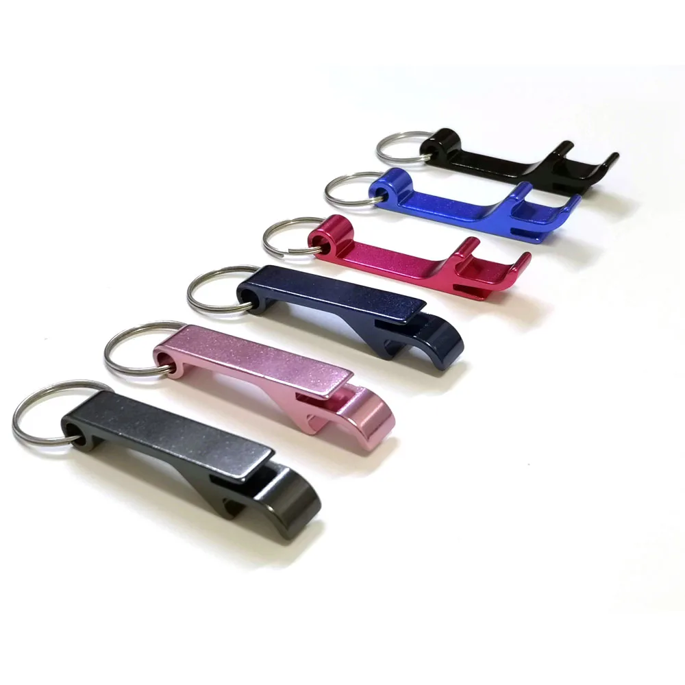 Factory Wholesales Promotional Gift Metal Beer Bottle Opener Personalized Aluminum Keychain Wine Openers