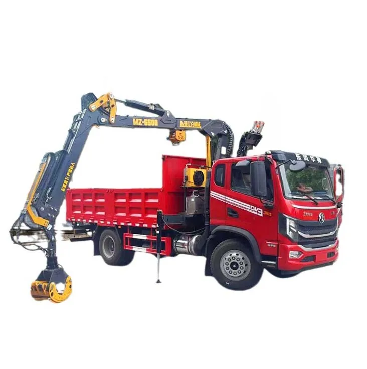 hot Sale Truck Crane 8 Ton steel crap grabber Pickup Truck mounted Crane for sale