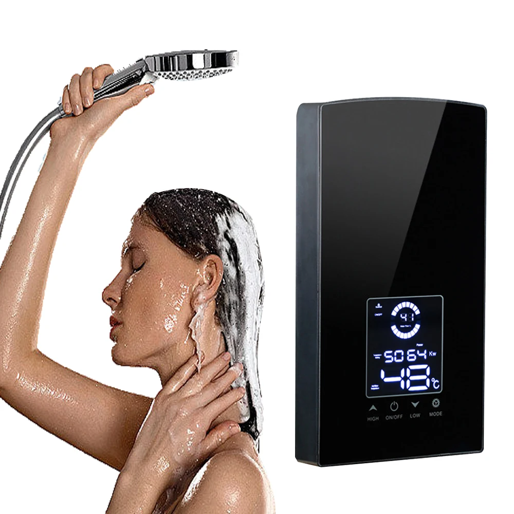 Бесрезервуарный водонагреватель 220 В мгновенный Электрический водонагреватель 8500 Вт душевой нагреватель