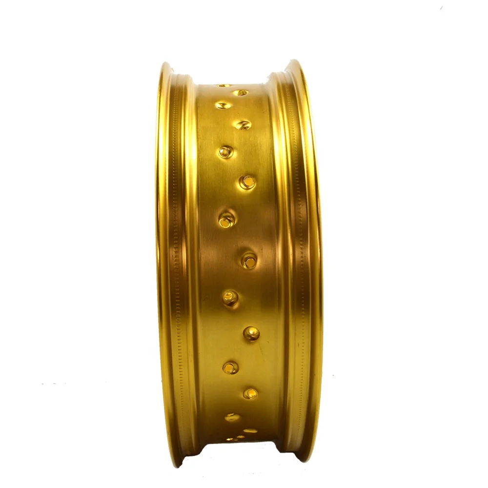 Supermoto внедорожные сплав мотоцикла золото спицевые диски 17x3,0 17x3,5 17x4,25 17x4,5 17x5.0