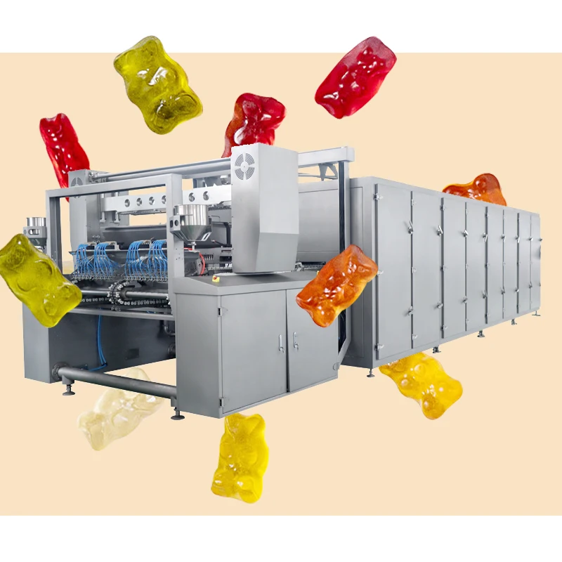 Health Organics Green gummy candy ball production line gummy bear machine production line for sale