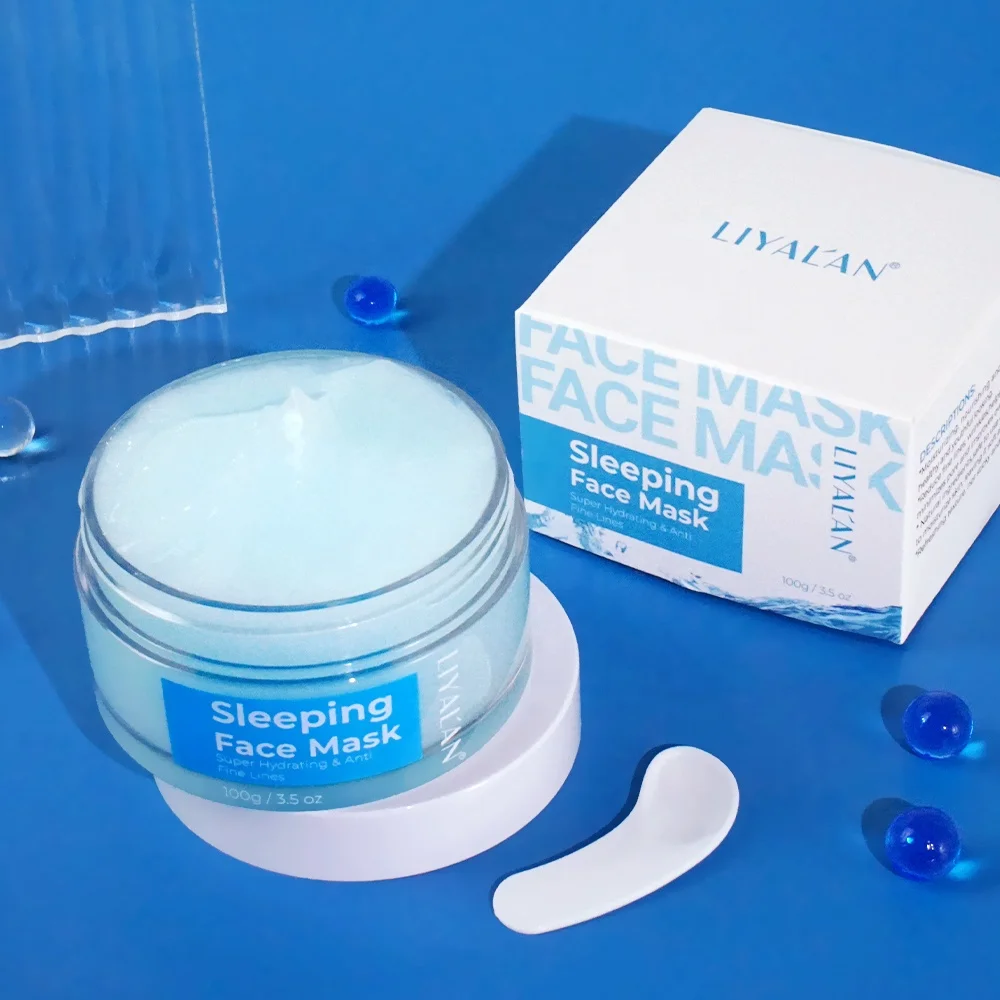 Sleeping Mask Hydrating Firming Anti Fine Lines Brighten Collagen Gel Beauty Face Mask