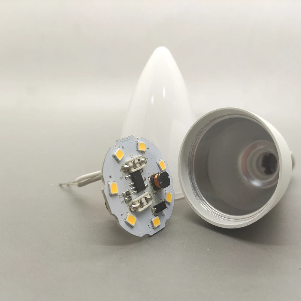 LED Candle Chandelier Light C37 3W 5W 7W 9W E14 Bulb Lamp