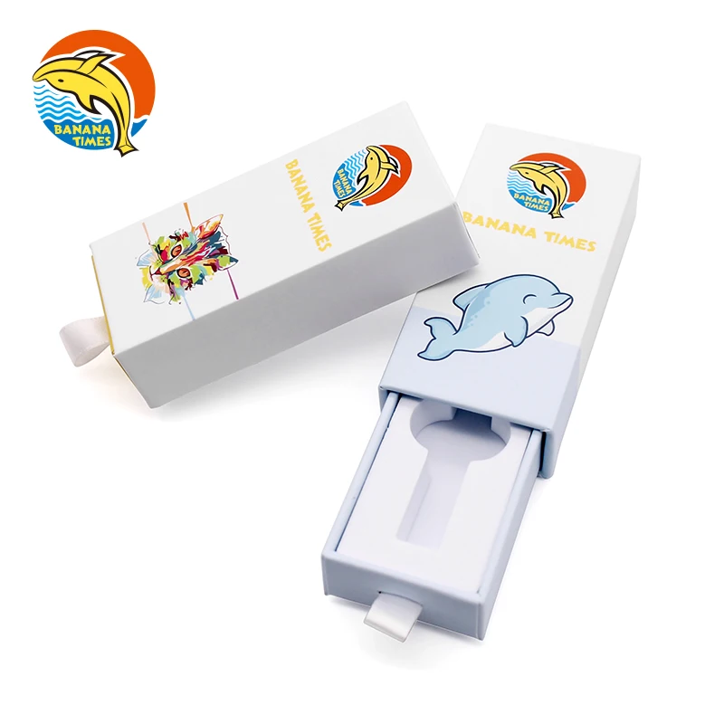 Wholesale custom luxury magnetic gift packaging paper box gold print gift drawer box childproof box packaging