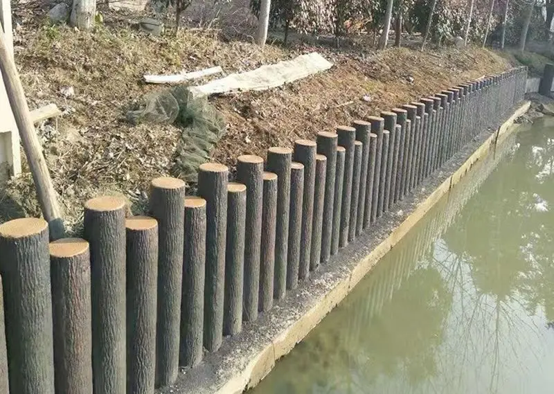 White Cylinder Reinforced Polypropylene wood pillar mould Plastic Moulds