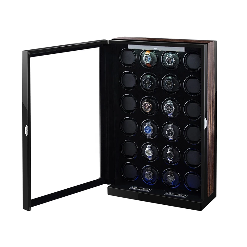 24 Часы Winder Led LCD сенсорный экран дисплей наручные часы коробка для мужчин
