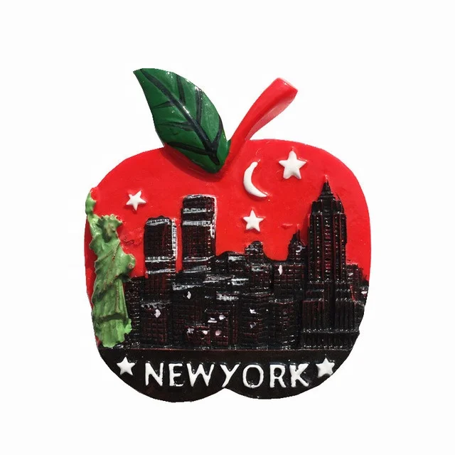 Promotion Tourism Souvenir Buy Online Custom Logo 3D New York Fridge Magnets