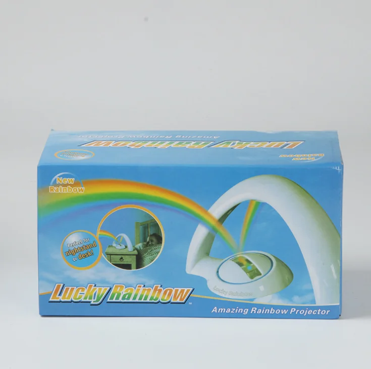 Battery  Desk LED Night Light USB Rainbow Projection Lamp For Bedroom Light Projector