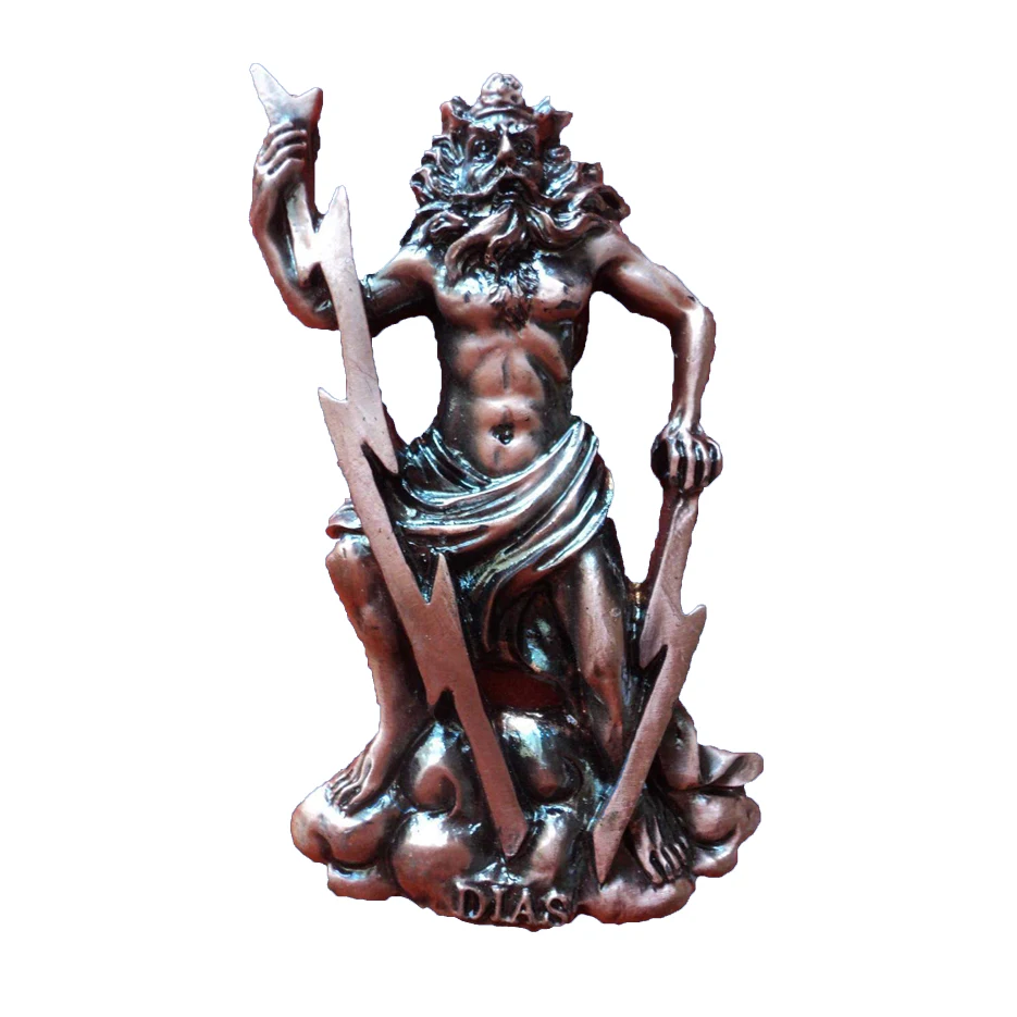 polyresin greece 3D bronze resin magnet of god hades