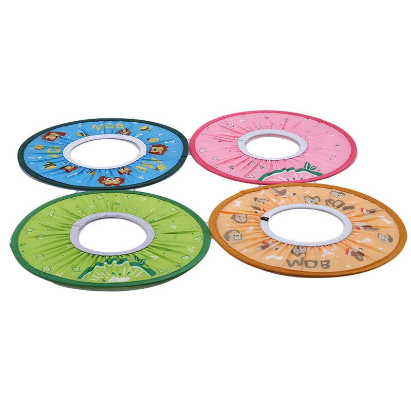 Kid baby shower cap soft adjustable baby bath head cap waterproof shampoo hat for children