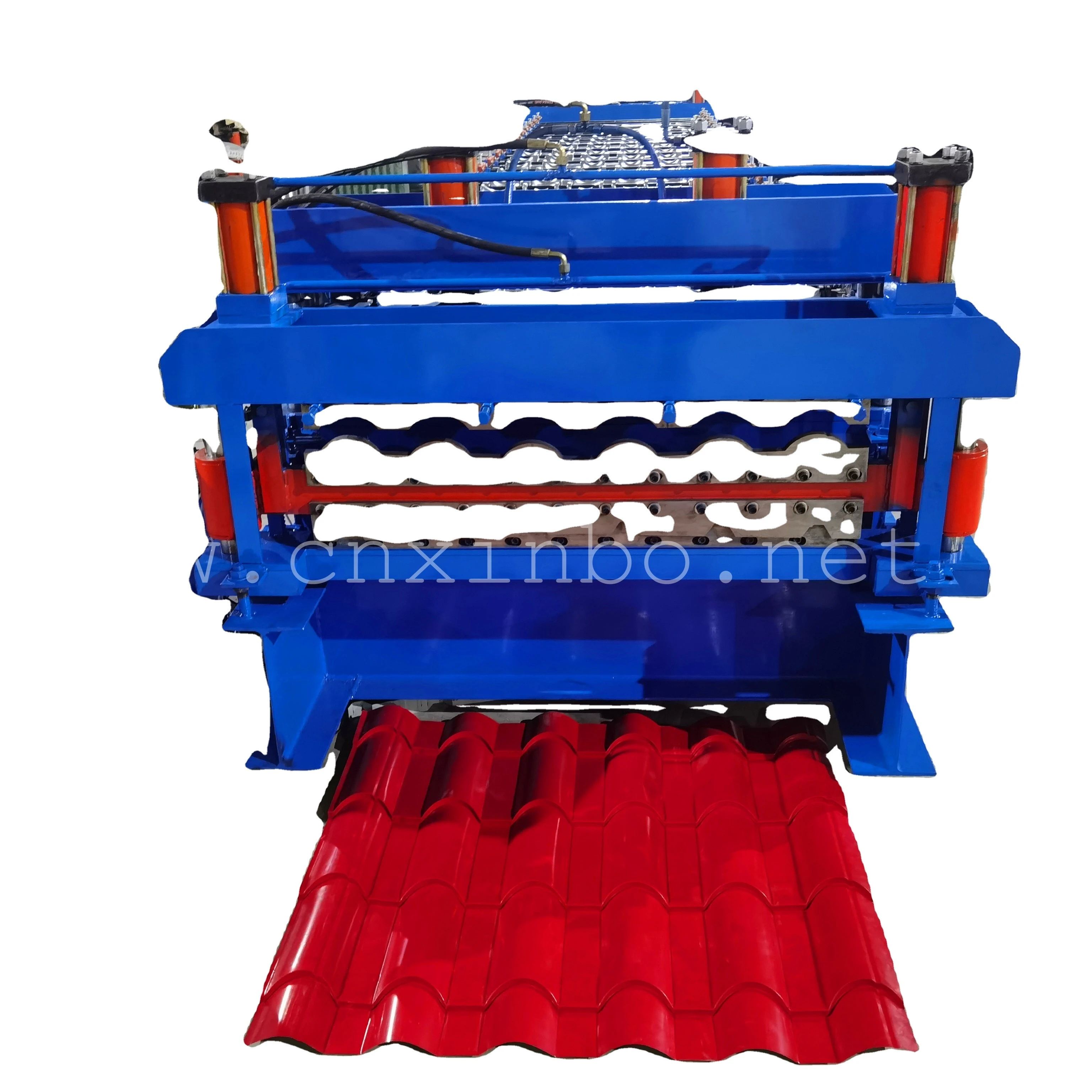 Factory Direct Popular Type Metal Glazed Roof  Tile Roll Forming Machine Production Line