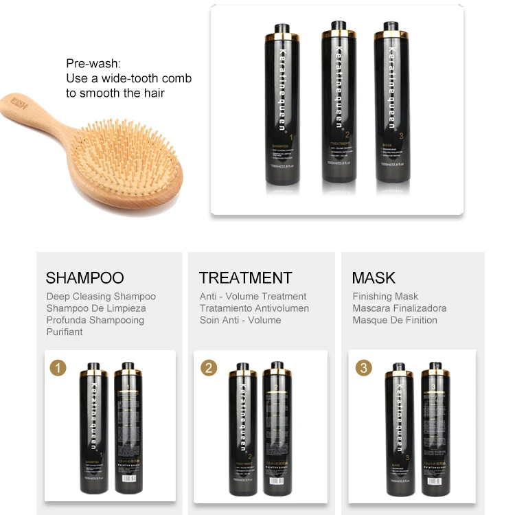 Professional Protein Smoothing brazilian nano keratin hair treatment kit keratin treatment for afro hair