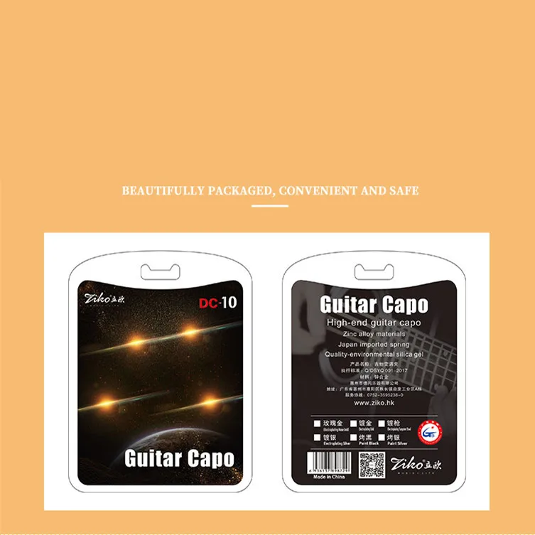 DC-10 Ziko Acoustic color guitar capo