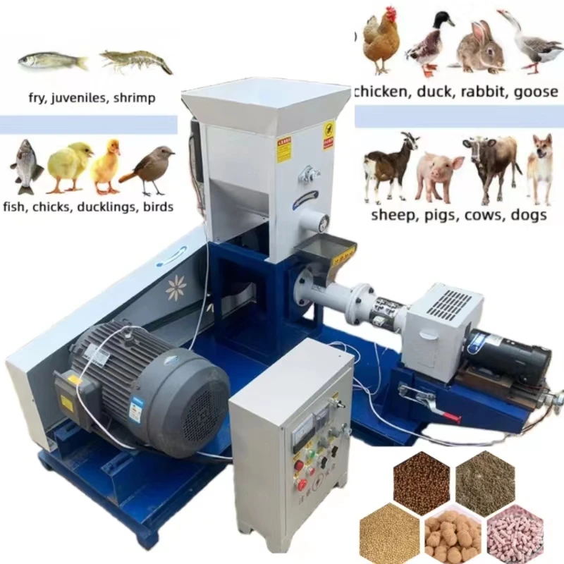 Feed pellet machine small household chicken duck goose cattle sheep pig rabbit fish breeding equipment