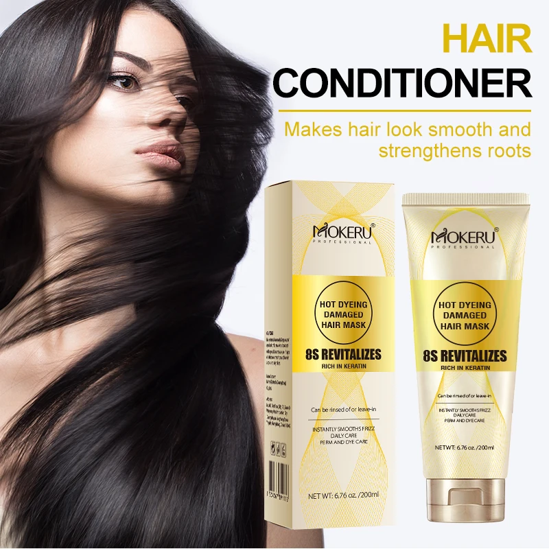 Wholesale Organic Protein Keratin Smoothing Hair Mask for Hair Repair Treatment 8S Revitalizes Hot Dyeing Damaged Hair Mask