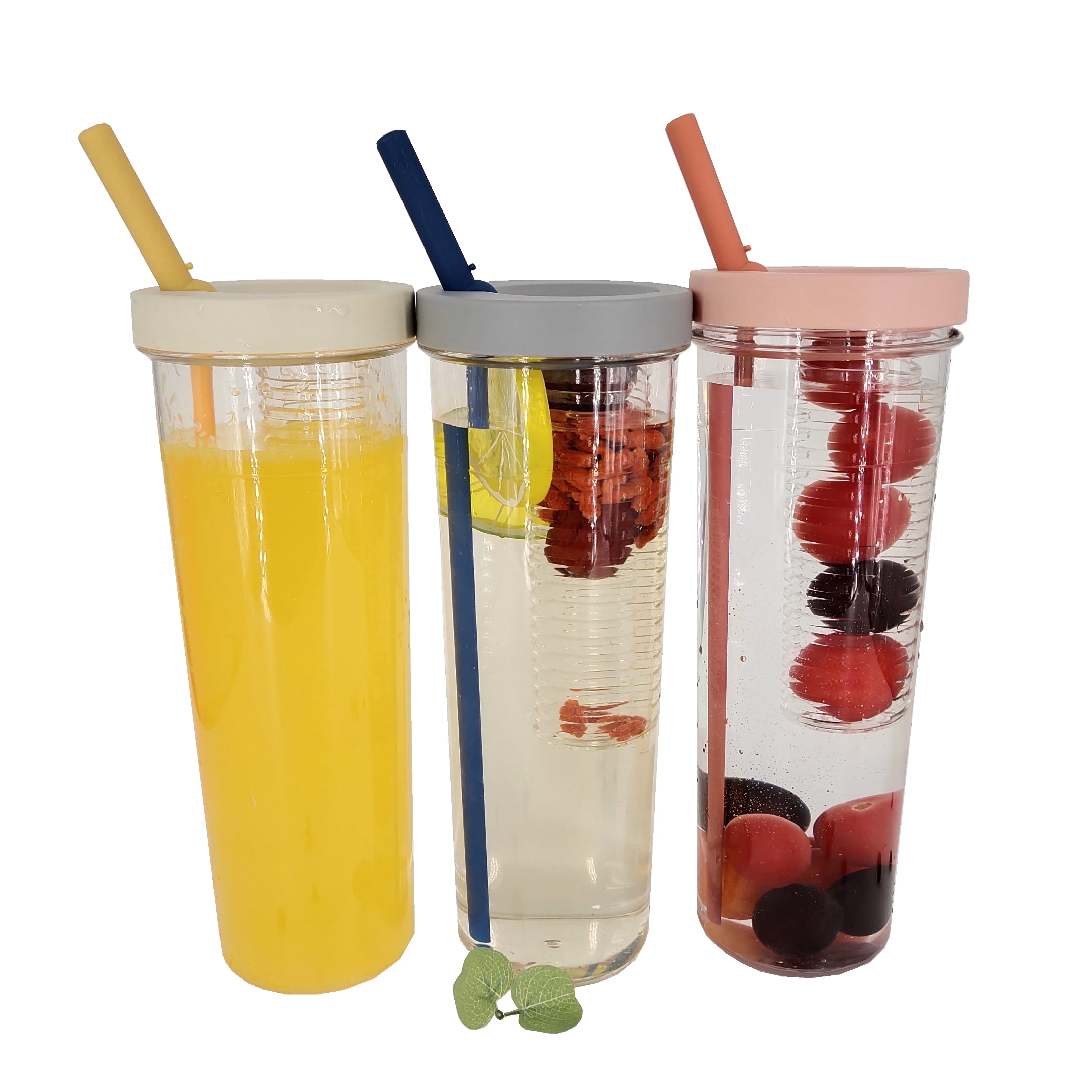 
Plastic tumblers with lid and straw, AS brief style tumbler with straw 