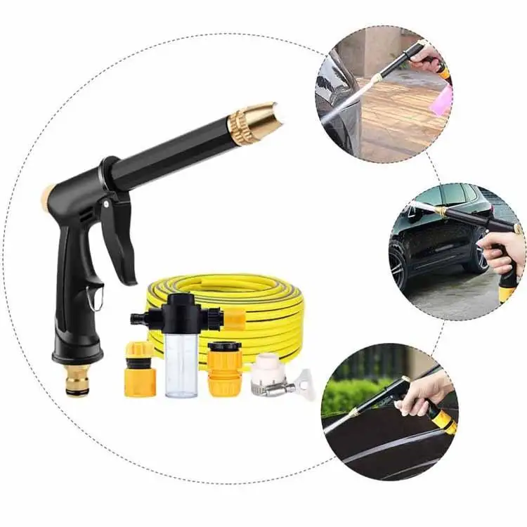 High Pressure Spray Water Gun Car Cleaning Wash Tool Kits Garden Watering Hose Nozzle Sprinkler