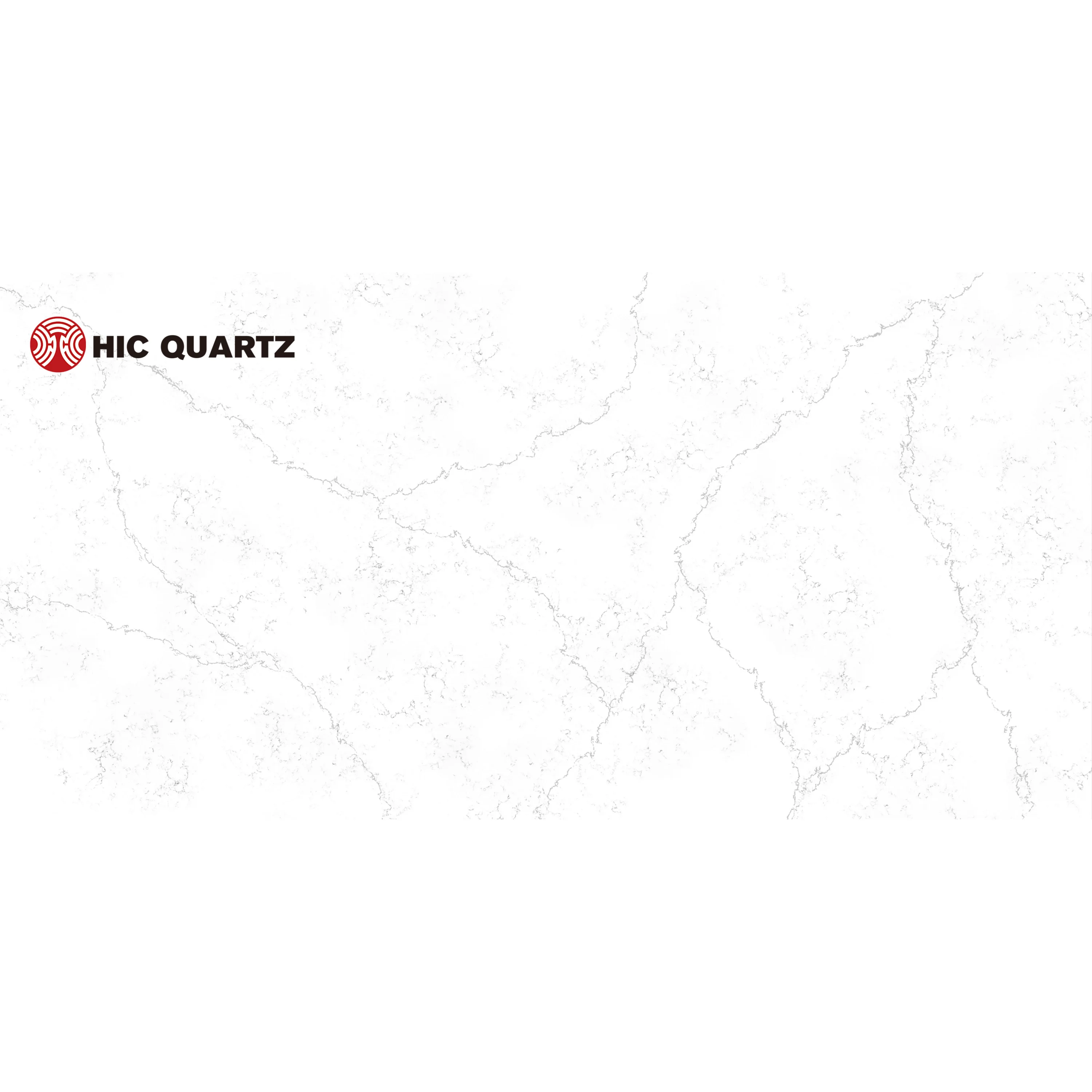 HIC QUARTZ Marble Style Alabaster Artificial Quartz Stone Slab Quartz Table top Kitchen Countertop Engineering Island Surface