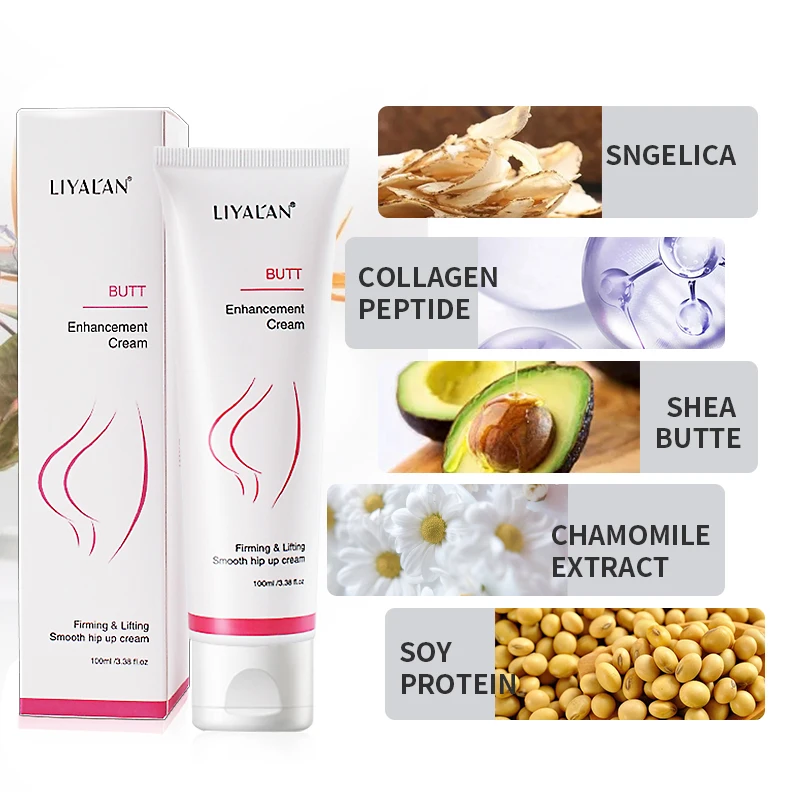 Butt Lift Enhancement Cream  Firming Plumping Hip Up Massage Women Bigger Buttock Enlargement Cream