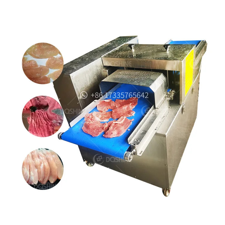 Automatic Horizontal Meat Slicer Machine Chicken Breast Fish Fillet Salmon Trout Cutting Machine