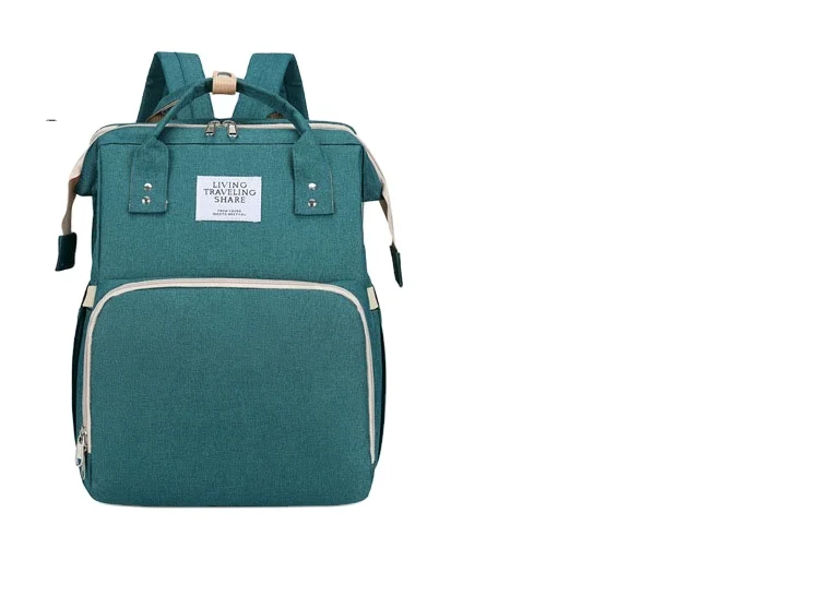 7 in 1 custom Functional Mommy Diaper  mommy Backpack Waterproof  Baby Portable Folding Crib Baby Bed Tote Mummy Bag Diaper Bags