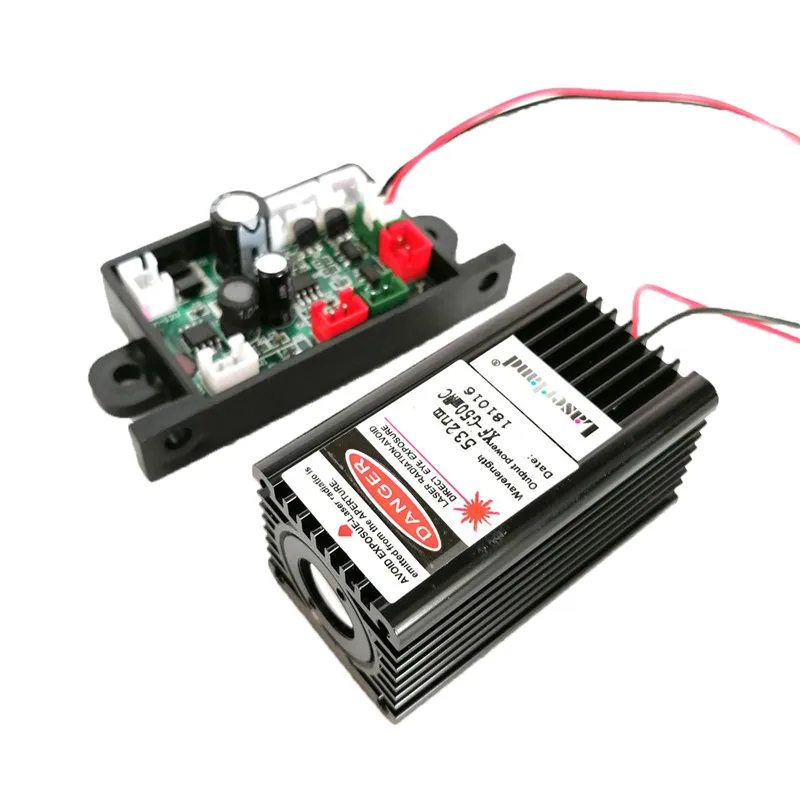  Зеленый лазерный диодный модуль 532nm 50mW Fat Beam TTL 12V световое