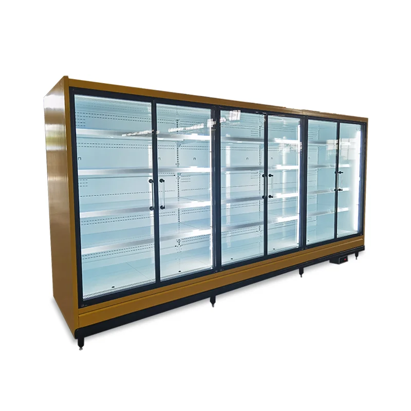 Air Curtain Cabinet Fruit Meat Fresh-keeping Cabinet Supermarket Refrigerator Small Commercial Vertical Display Freezer